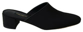 Dolce & Gabbana Black Grosgrain Slides Sandals Women Shoes -   -  Dolce & Gabbana.